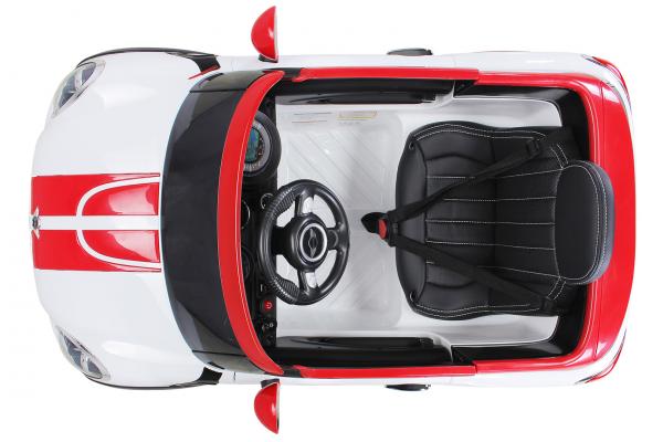 Kinder Elektroauto Mini Cooper Paceman Lizenziert 2x45 Watt Motor Weiß - Elektro Auto Elektroauto Kinderauto